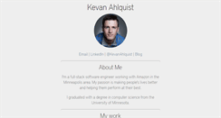 Desktop Screenshot of kevanahlquist.com
